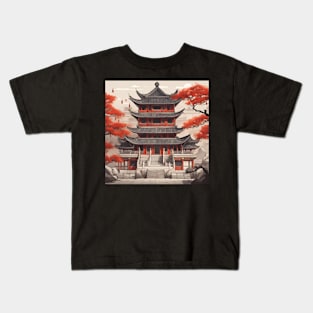 Chinese temple Kids T-Shirt